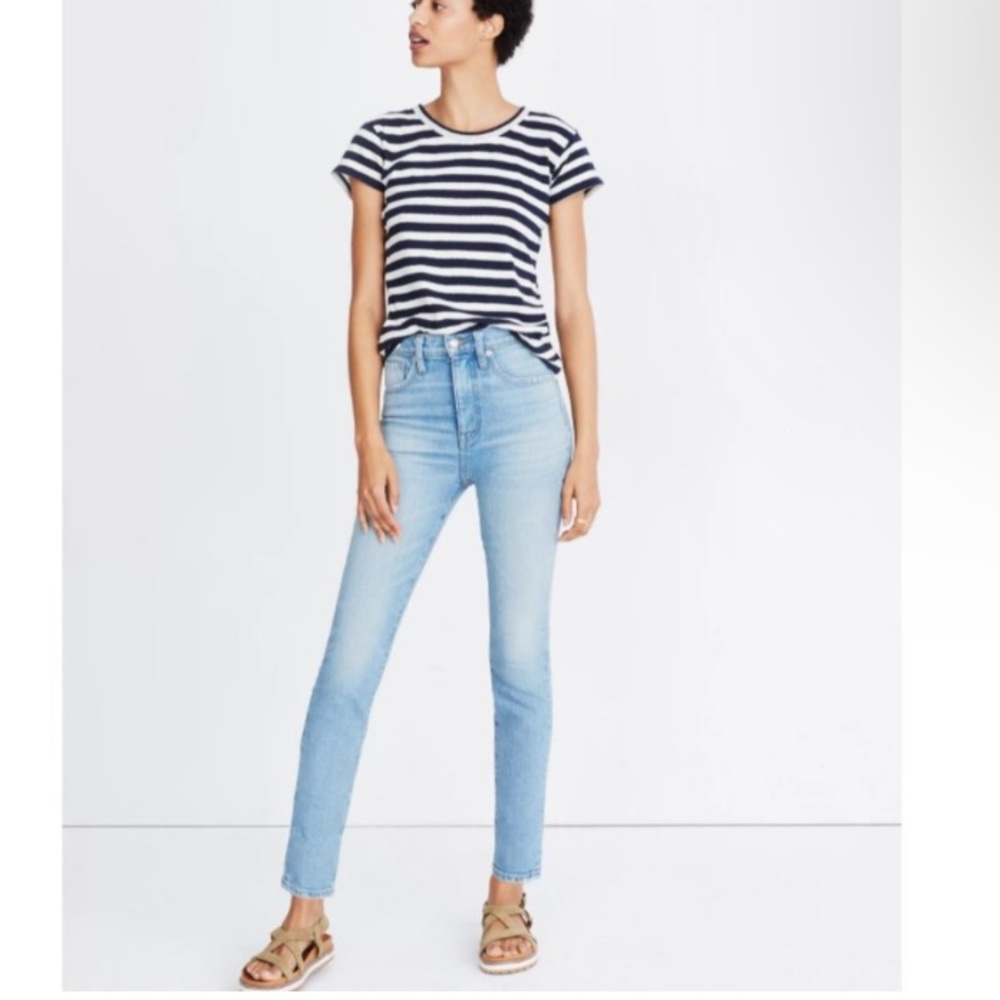 NWOT Madewell Rivet & Thread 11" High-Rise Skinny Jeans in Gordon Wash Size 26